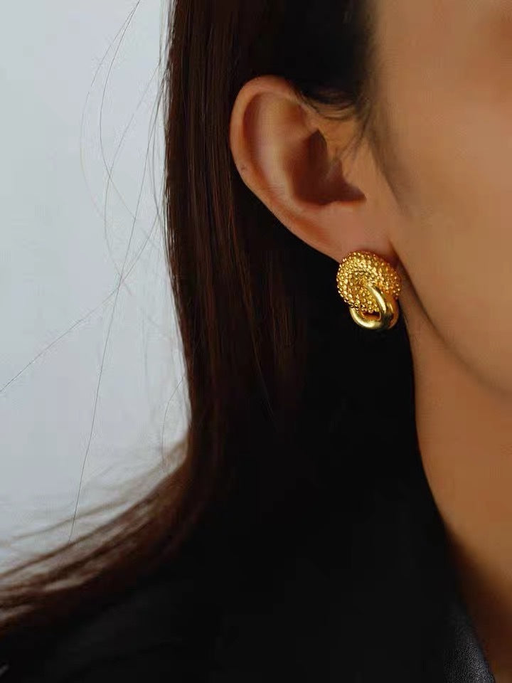 Twist Flower Fashion Earrings