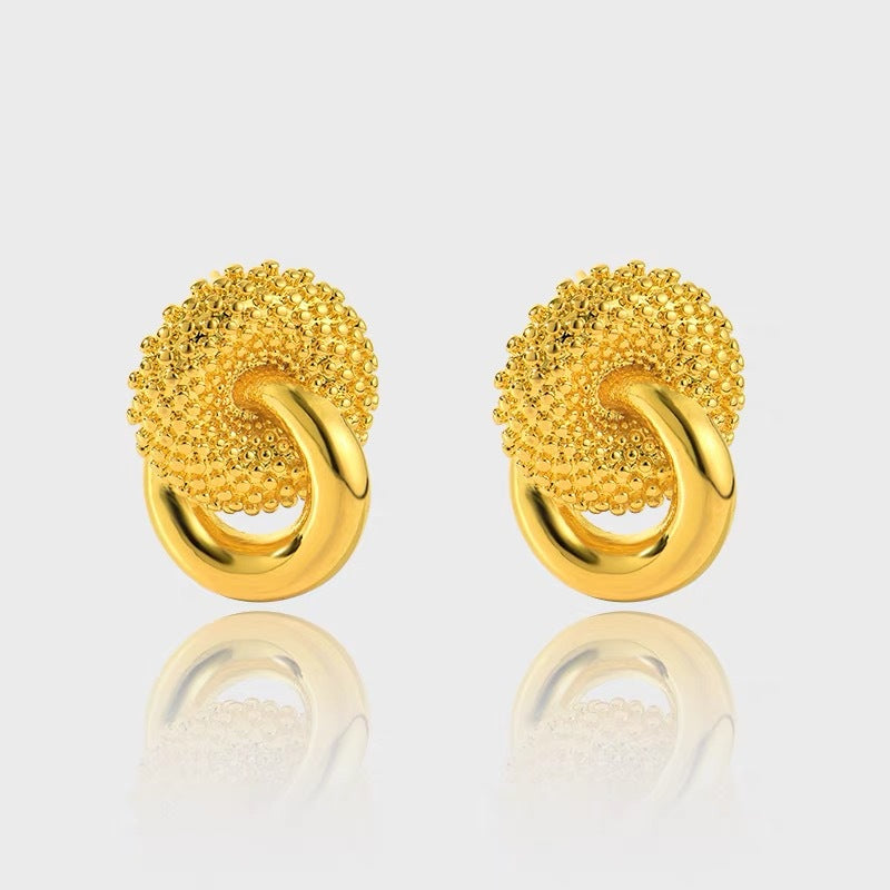 Twist Flower Fashion Earrings