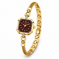 Octagonal Bracelet Watch – Women's Quartz with Braided Chain