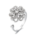 Pavé Flower Spinner Ring