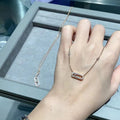 Pavé Open Link Necklace with Sliding Stone