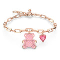 Moving Crystal Teddy Bear Heart Bracelet