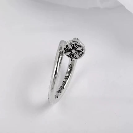 CH-S925 Silver Plated Vintage Open Hip Hop Ring(32)