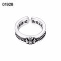 CH-S925 Silver Plated Vintage Open Hip Hop Ring(2)