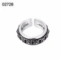CH-S925 Silver Plated Vintage Open Hip Hop Ring(7)