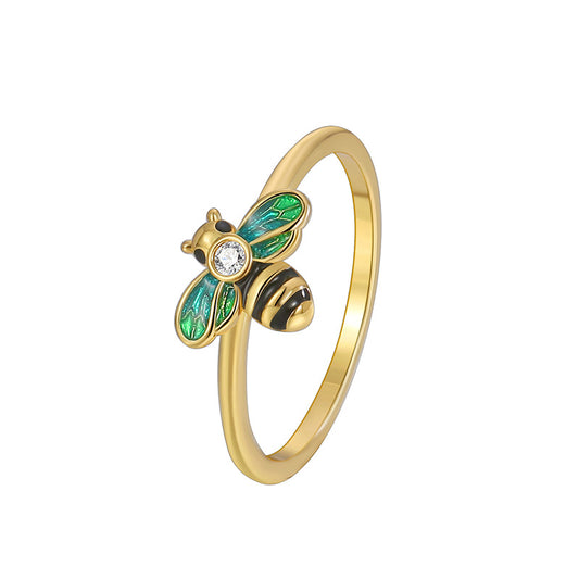 Bee diamond ring