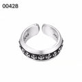 CH-S925 Silver Plated Vintage Open Hip Hop Ring(6)