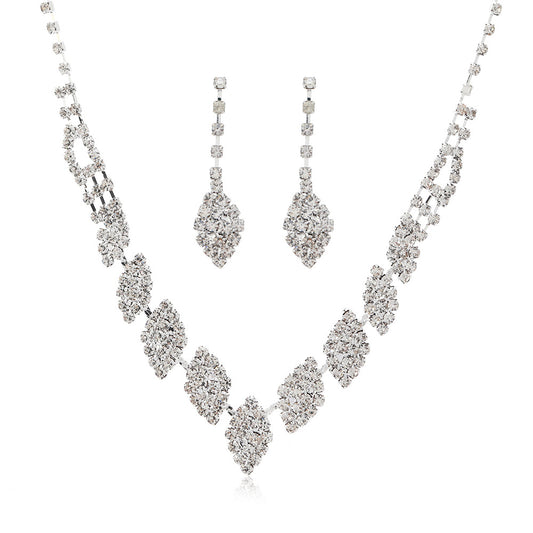Diamond Claw Chain Jewelry Set