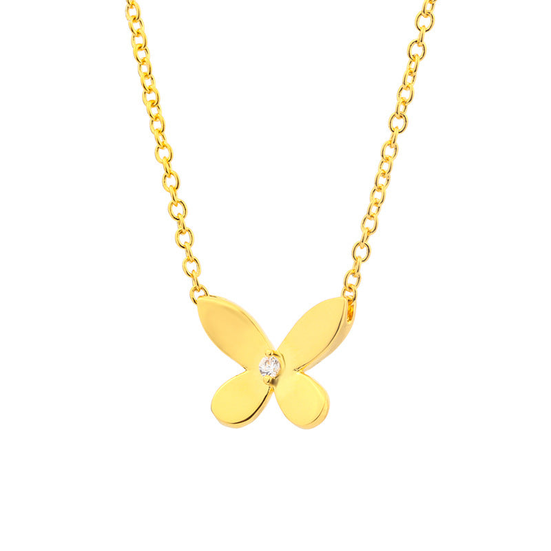 Butterfly glossy necklace