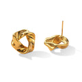 Boucles d'oreilles creuses torsadées