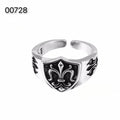 CH-S925 Silver Plated Vintage Open Hip Hop Ring(35)