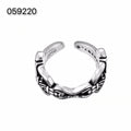 CH-S925 Silver Plated Vintage Open Hip Hop Ring(20)