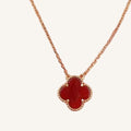 Luckcoo Clover Pro Necklace – 18K Gold-Plated Minimalist Clover Pendant for Everyday Luxury