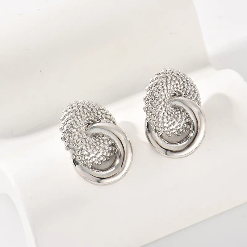 Twist Flower Fashion Earrings