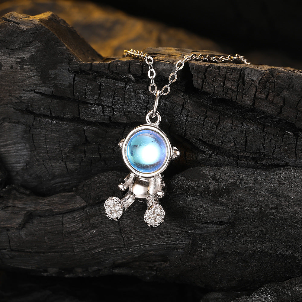 Astronaut Diamond Necklace