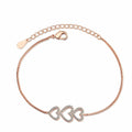 Diamond Love Flower Bracelet