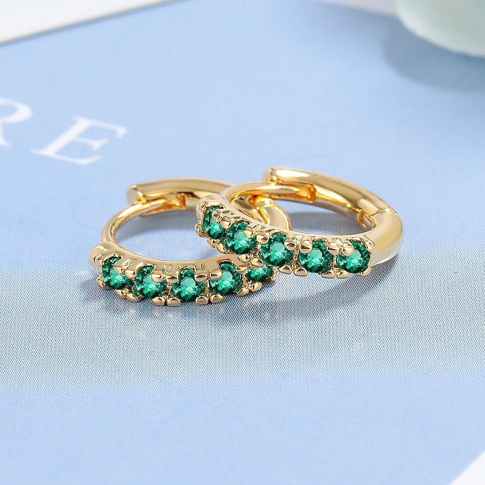 Boucles d'oreilles créoles en diamant 