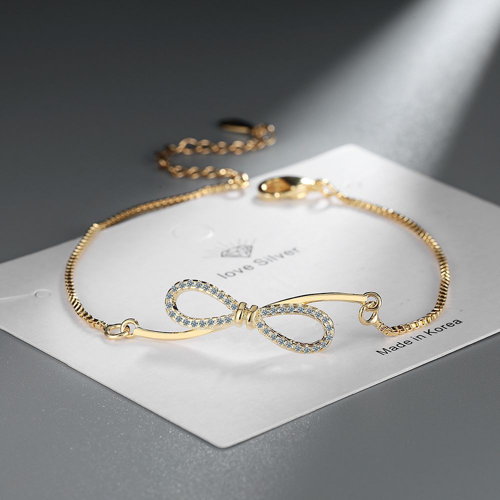 Bow Full Diamond Bracelet