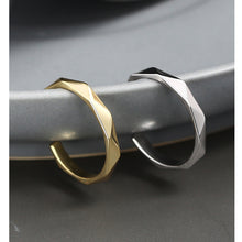 Bague fine géométrique 