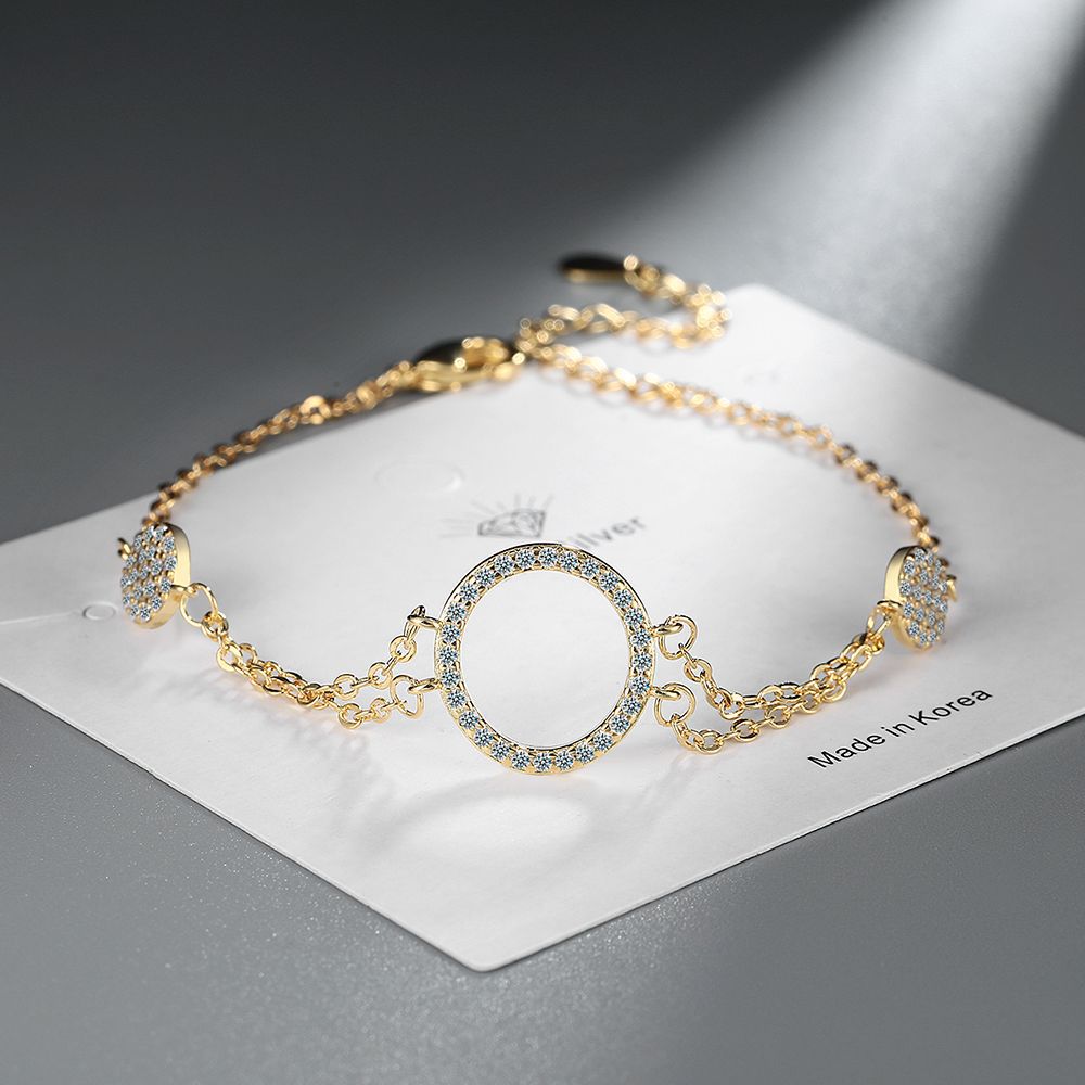 Diamond Double Layer Ring Bracelet