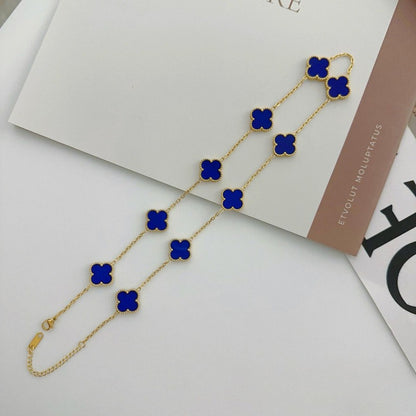 Ten-flower four-leaf clover necklace – Elegant Gift for Her, Waterproof & Tarnish Free