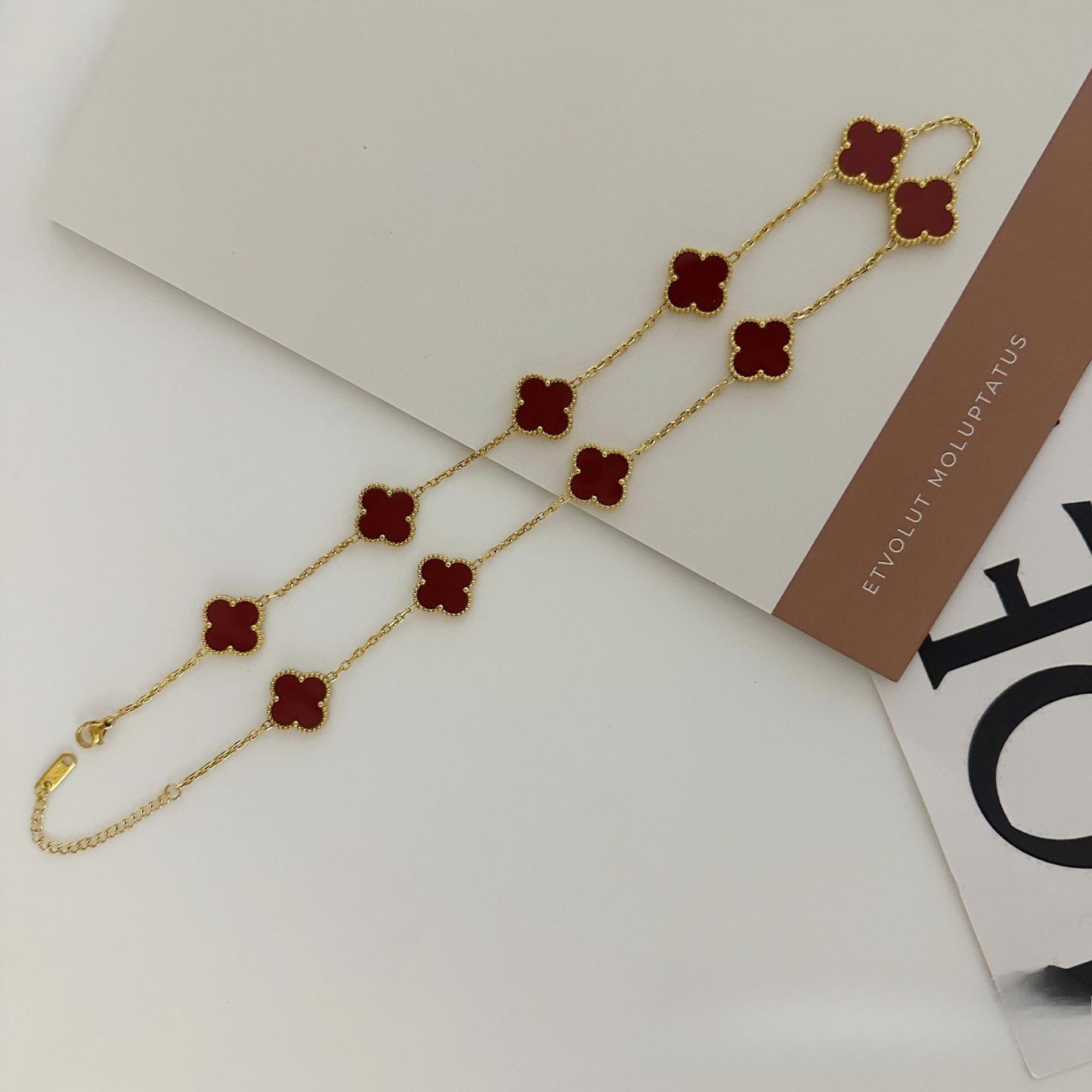 Ten-flower four-leaf clover necklace – Elegant Gift for Her, Waterproof & Tarnish Free