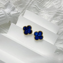 Four-Leaf Clover Earrings for Women – 925 Silver, 18K Gold Plated, Hypoallergenic