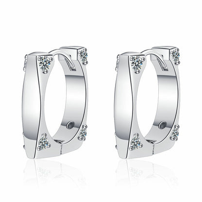 Square Diamond Earrings