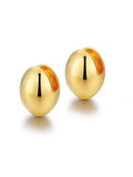 Boucles d'oreilles coquille d'œuf en or vintage 