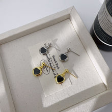 Black Onyx Love Earrings