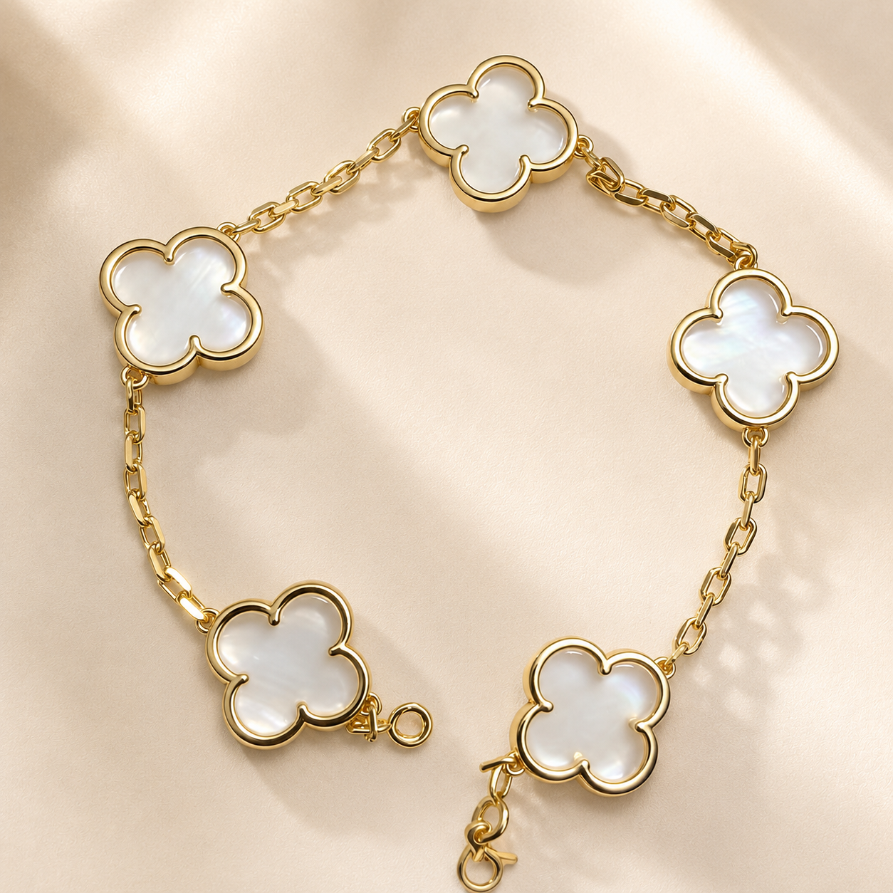 Eternal Clover Pro Bracelet | 18K Gold Plated Luck & Elegance (Rose Gold Chain) LuckCoo