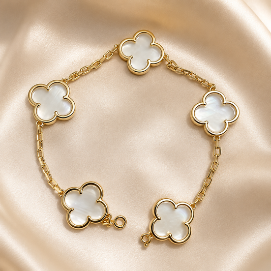 Eternal Clover Pro Bracelet | 18K Gold Plated Luck & Elegance (Gold Chain) LuckCoo