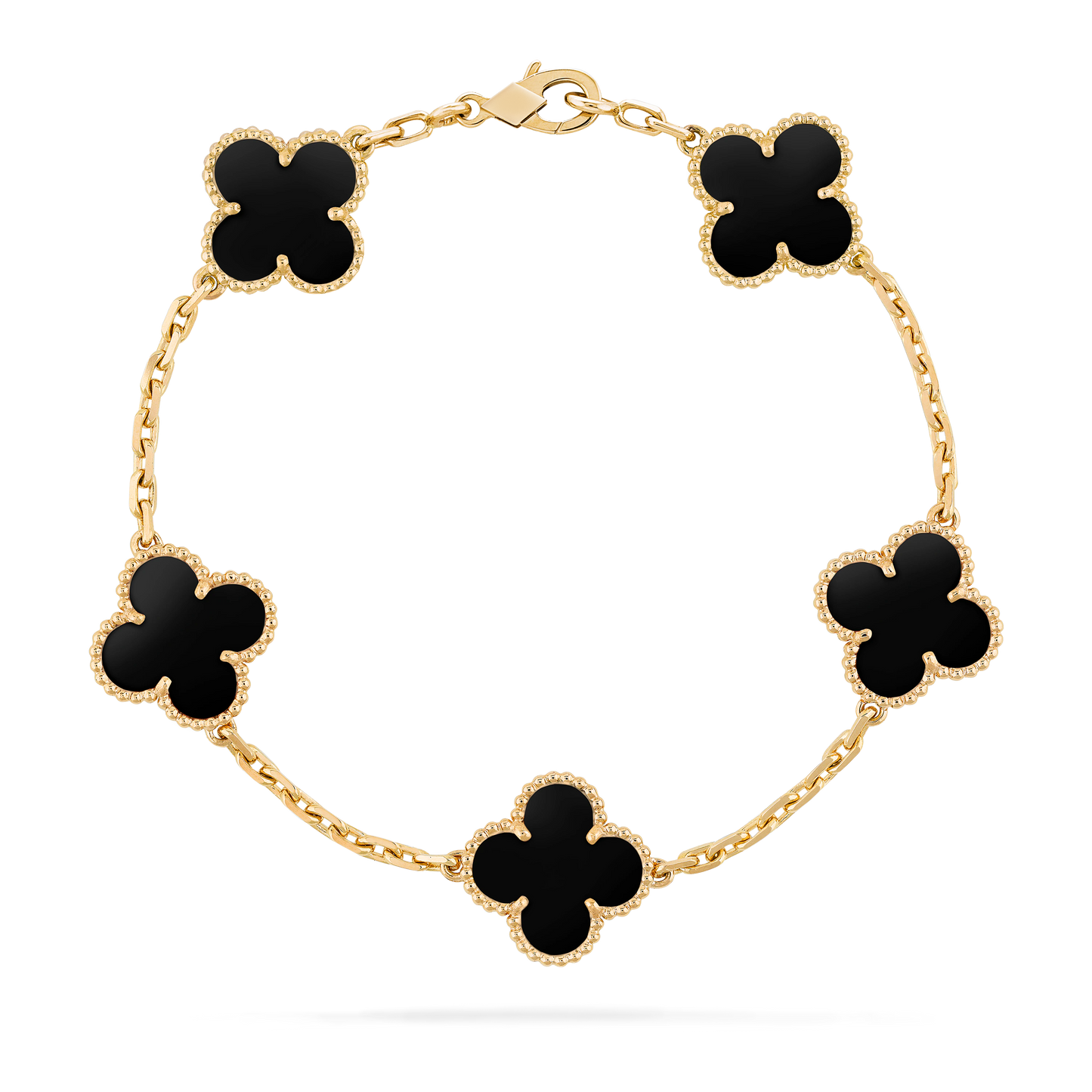 Luckcoo Clover Pro Bracelet – Minimalist Jewelry,Premium Edition,Everyday Luxury（White / Gold）