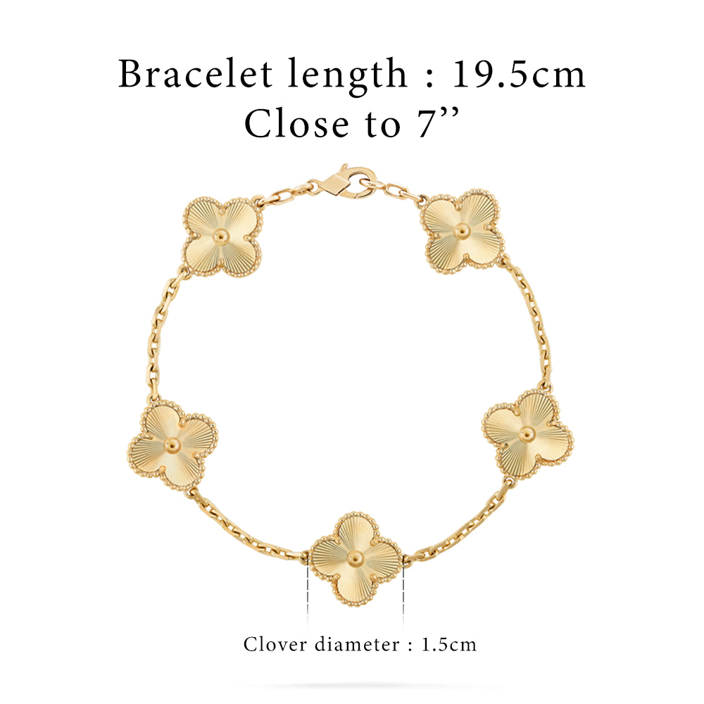 Luckcoo Clover Pro Bracelet – Minimalist Jewelry,Premium Edition,Everyday Luxury（Gold）