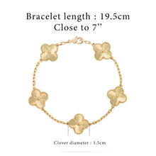Luckcoo Clover Pro Bracelet – Minimalist Jewelry,Premium Edition,Everyday Luxury（Gold）