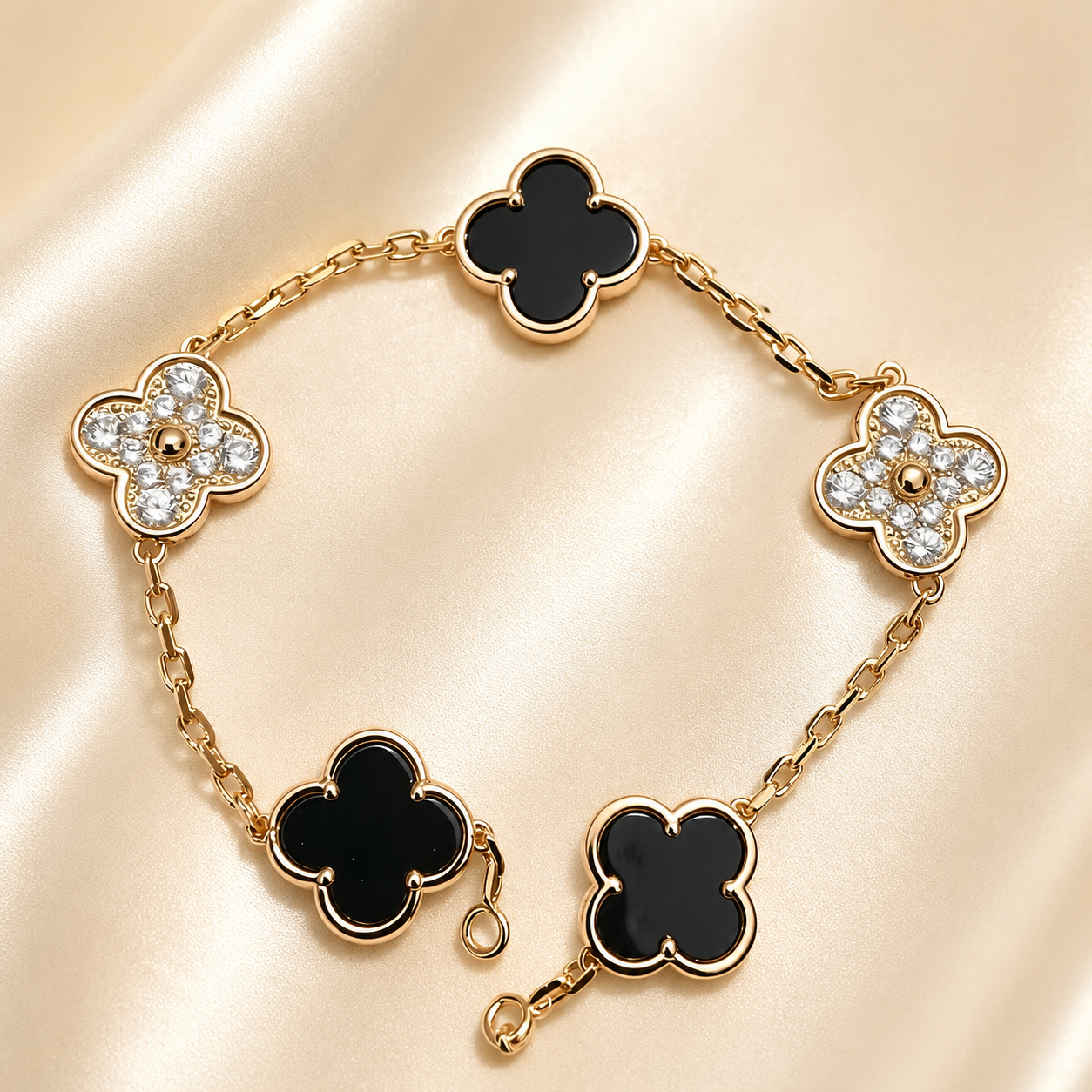 Eternal Clover Pro Bracelet | 18K Gold Plated Luck & Elegance (Rose Gold Chain) LuckCoo