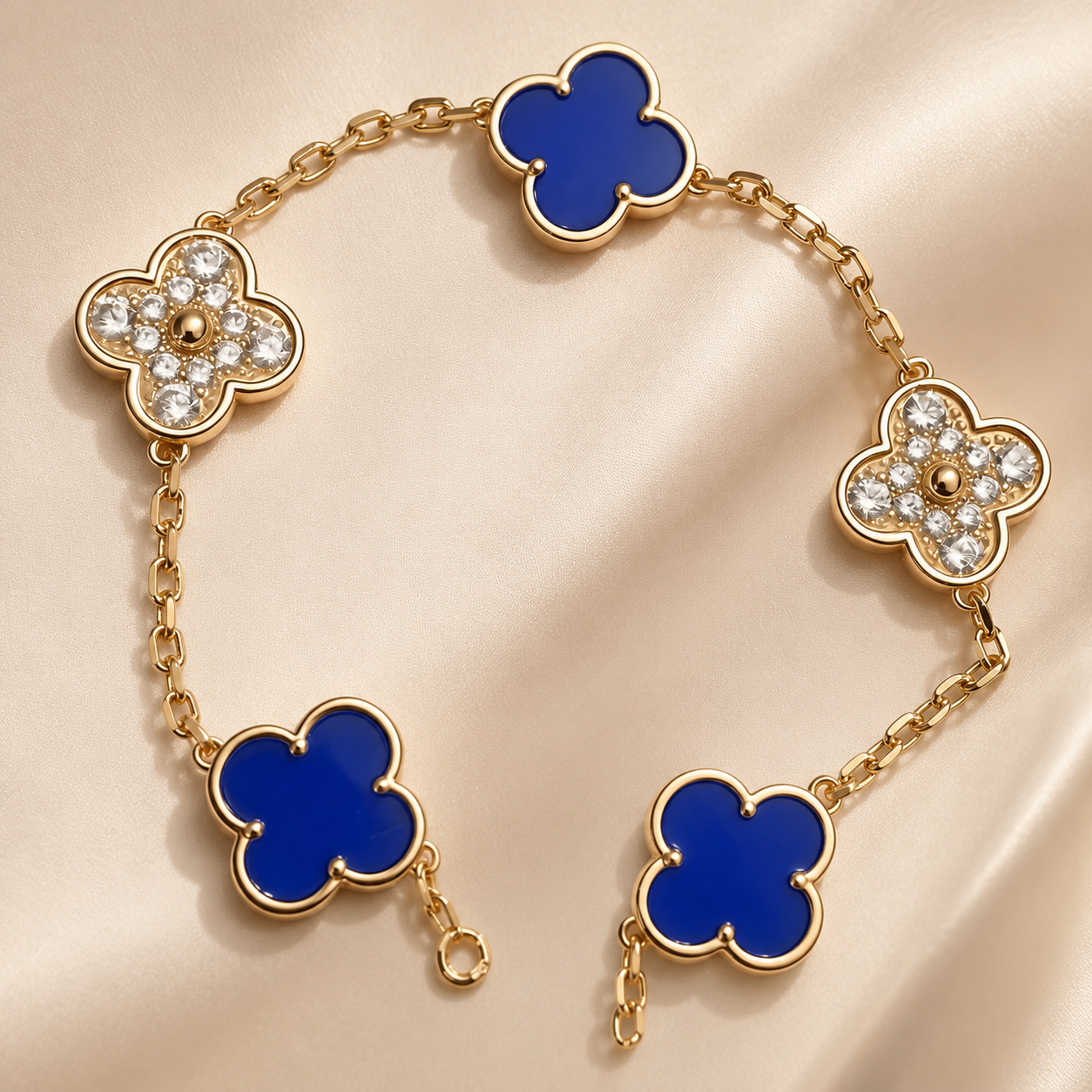 Eternal Clover Pro Bracelet | 18K Gold Plated Luck & Elegance (Rose Gold Chain) LuckCoo