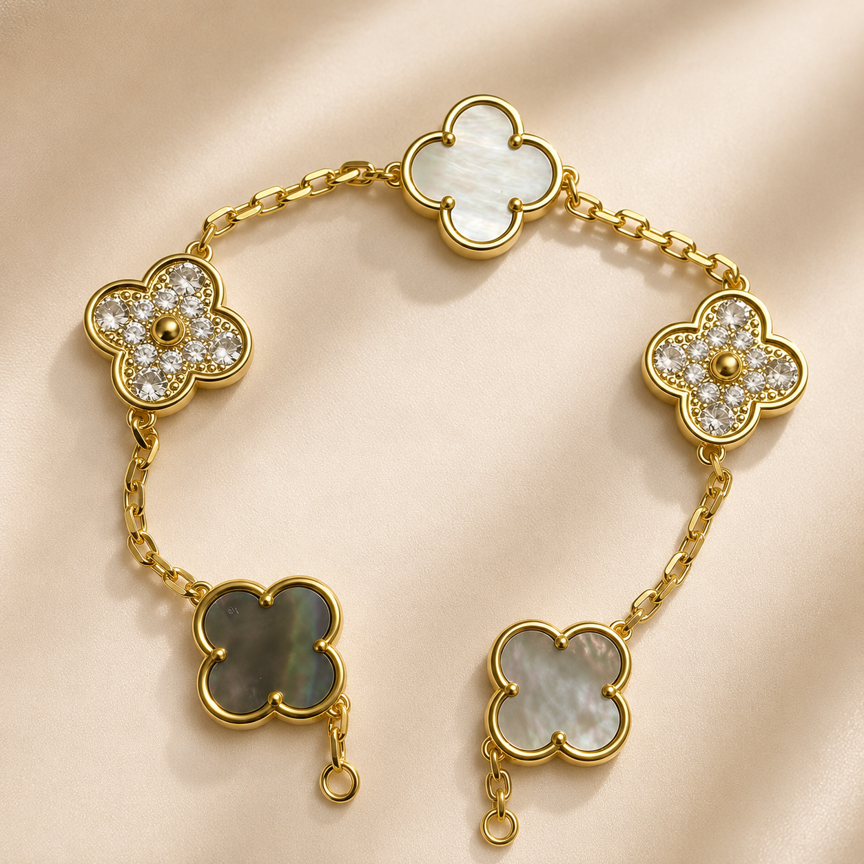 Eternal Clover Pro Bracelet | 18K Gold Plated Luck & Elegance (Gold Chain) LuckCoo