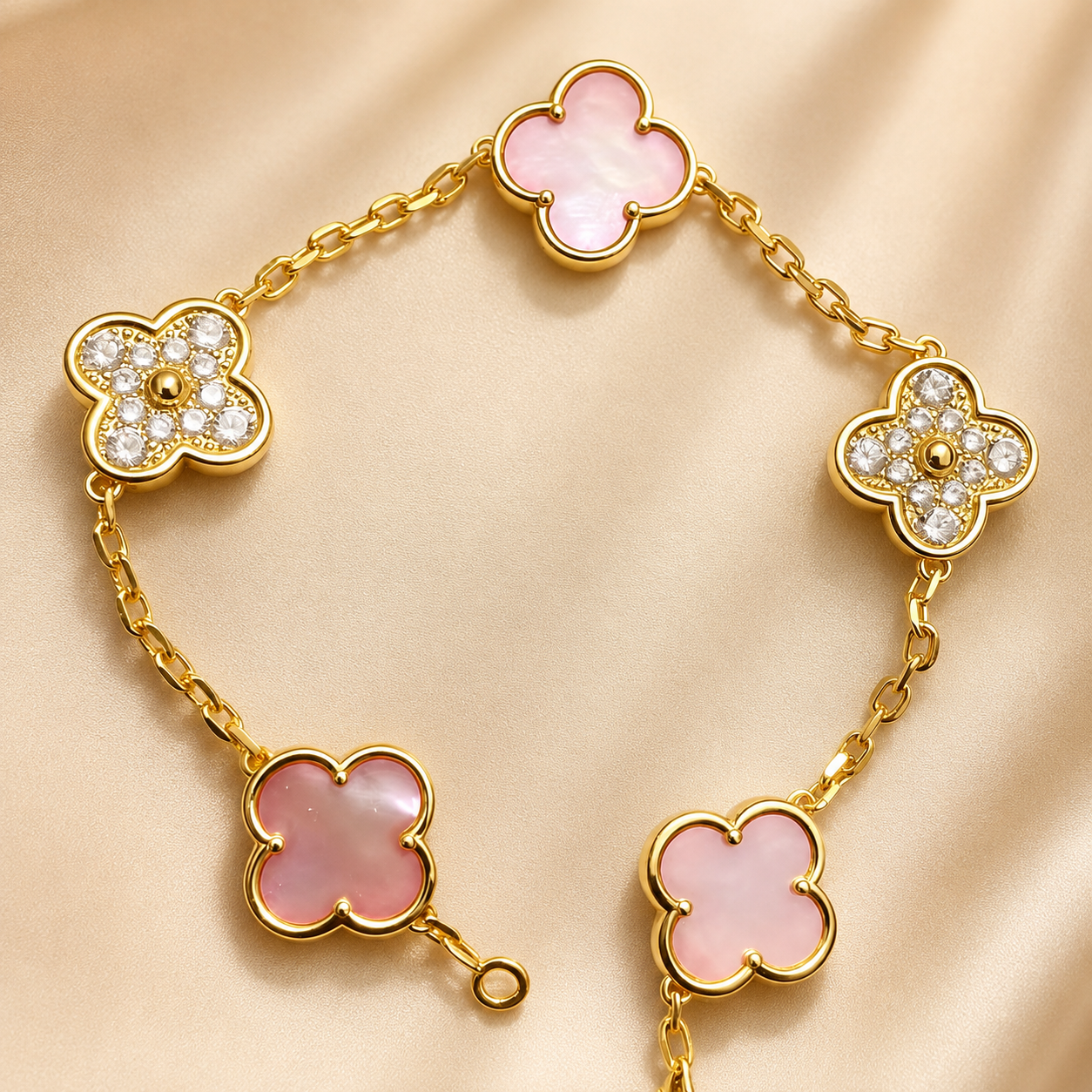 Eternal Clover Pro Bracelet | 18K Gold Plated Luck & Elegance (Gold Chain) LuckCoo