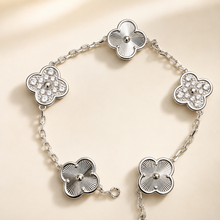 Eternal Clover Pro Bracelet | 18K Gold Plated Luck & Elegance (Silver Chain) LuckCoo