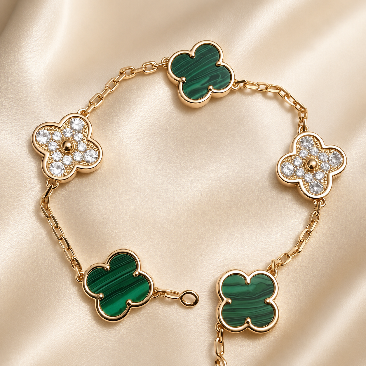 Eternal Clover Pro Bracelet | 18K Gold Plated Luck & Elegance (Rose Gold Chain) LuckCoo