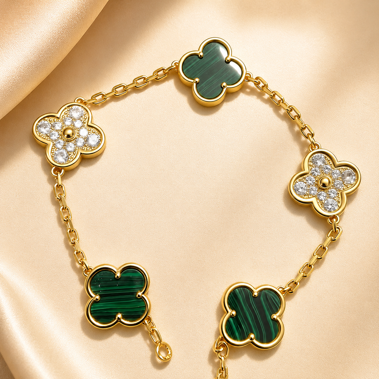Eternal Clover Pro Bracelet | 18K Gold Plated Luck & Elegance (Gold Chain) LuckCoo