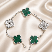 Eternal Clover Pro Bracelet | 18K Gold Plated Luck & Elegance (Silver Chain) LuckCoo