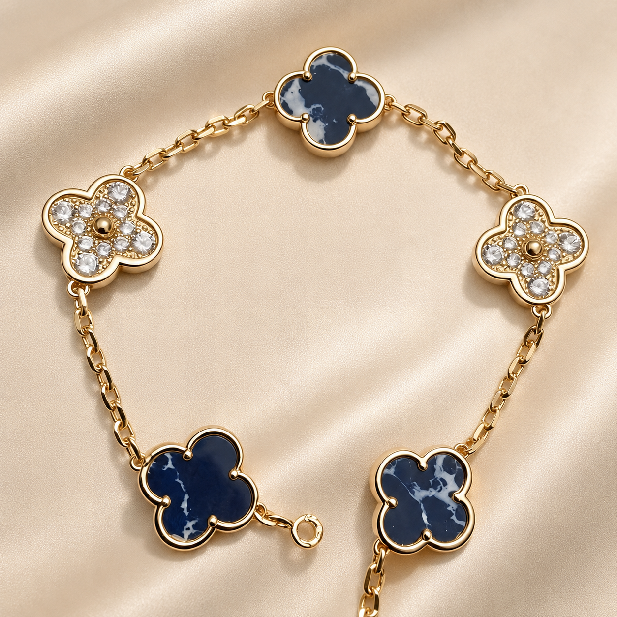 Eternal Clover Pro Bracelet | 18K Gold Plated Luck & Elegance (Rose Gold Chain) LuckCoo