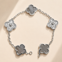 Eternal Clover Pro Bracelet | 18K Gold Plated Luck & Elegance (Silver Chain) LuckCoo
