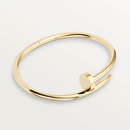 Unisex Nail Screw Bracelet – Tarnish-Free Stainless Steel Bangle, Stackable Edgy Jewelry