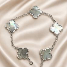 Eternal Clover Pro Bracelet | 18K Gold Plated Luck & Elegance (Silver Chain) LuckCoo