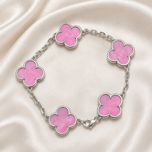 Eternal Clover Pro Bracelet | 18K Gold Plated Luck & Elegance (Silver Chain) LuckCoo