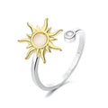 Two-Tone Sun Spinner Ring