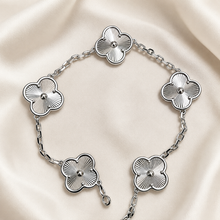 Eternal Clover Pro Bracelet | 18K Gold Plated Luck & Elegance (Silver Chain) LuckCoo